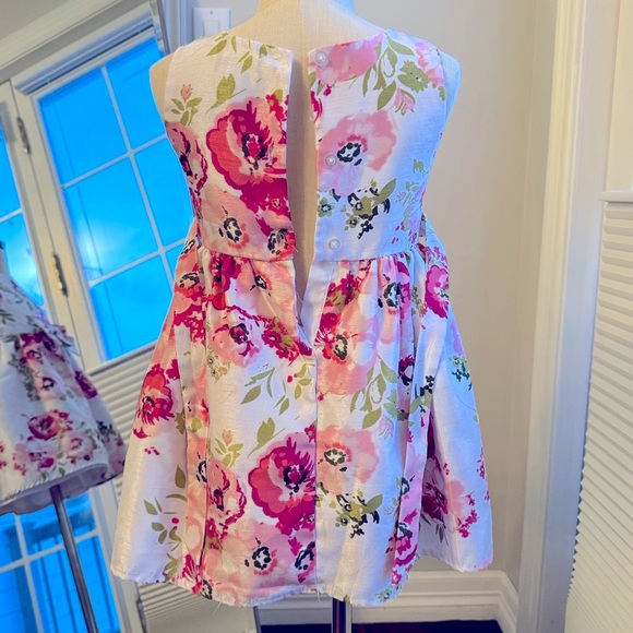 Pink & Violet | Spring or Summer Floral Dress | 4T - Picture 2 of 10